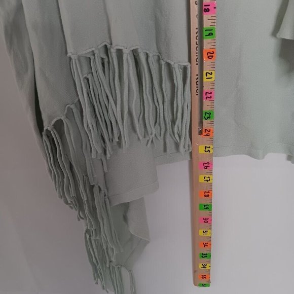 Love Stitch Medium Fringe Cowl Neck Shawl Sweater Poncho style IMP-5797 - Picture 4 of 8